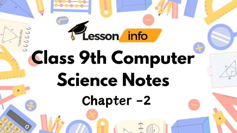 class 11 computer science chapter 9 question answer